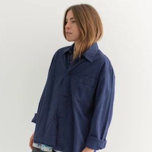 RAWSON Vintage Navy Blue Work Shirt Jacket